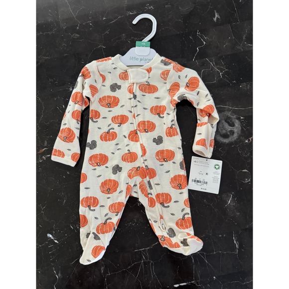 Little Planet by Carter's Other - NB NWT Little Planet by Carters Baby Pumpkin & Squirrel Organic Cotton Sleeper
